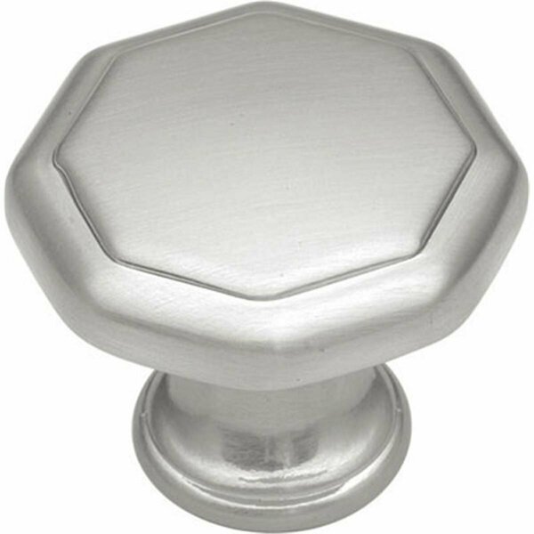 Hd Belwith Knob- 1.25 in. Octogonal Satin Nickel BWP14004 SN